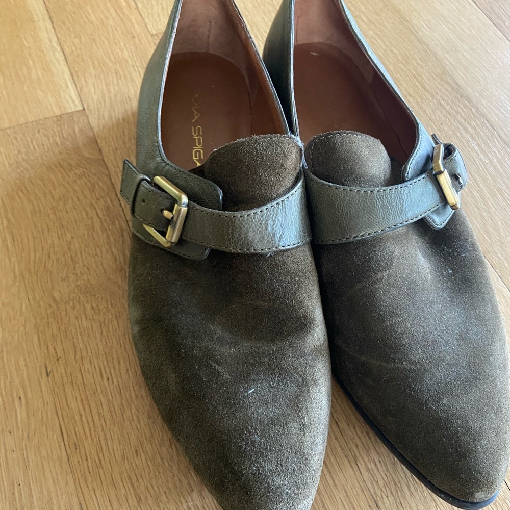 Via Spiga green loafer